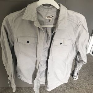 Button down shacket